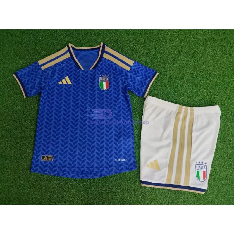 Camiseta Italia 2026 1ª Equipación Mundial Azul Niño Kit (EDICIÓN JUGADOR)