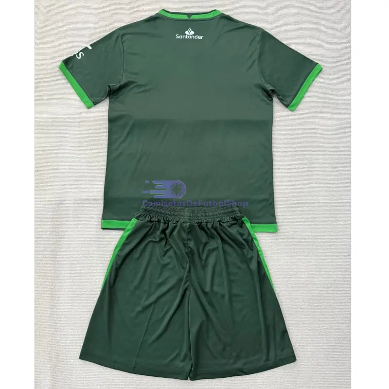 Camiseta Racing de Santander 2025/2026 2ª Equipación Verde Niño Kit