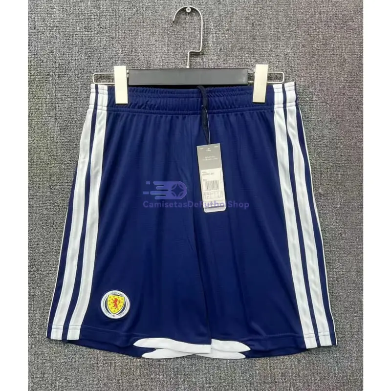 Pantalón Corto Escocia 2026 1ª Equipación Mundial Azul