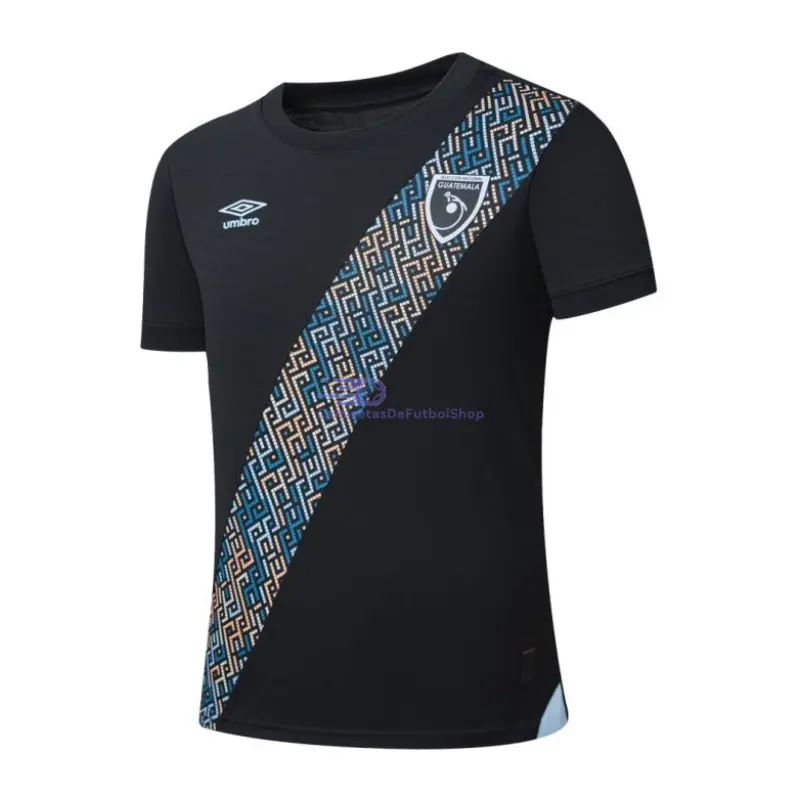 Camiseta Guatemala 2025 3ª Equipación Negro/Azul/Marrón
