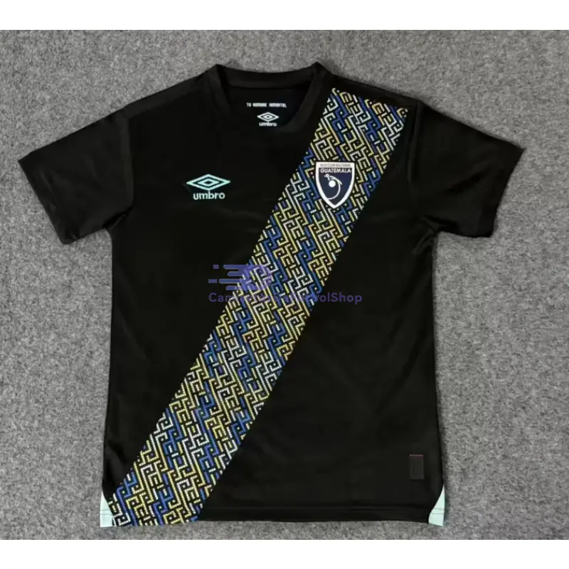 Camiseta Guatemala 2025 3ª Equipación Negro/Azul/Marrón
