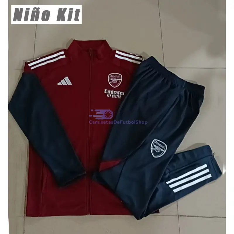 Chandal Arsenal 2025/2026 Niño Rojo/Azul Marino