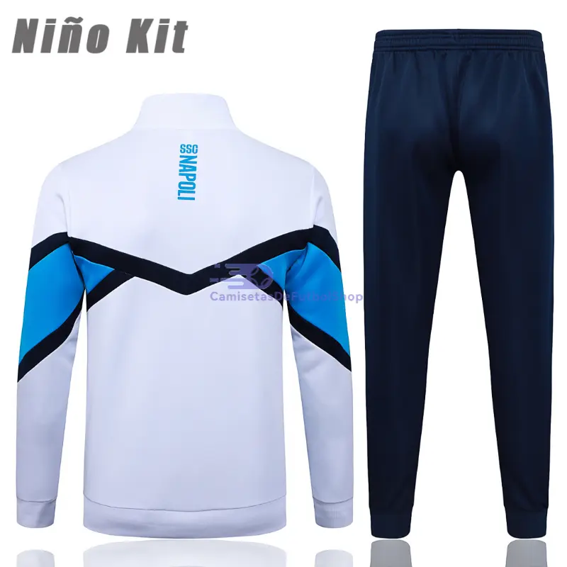 Chandal Napoli 2025/2026 Niño Blanco/Azul