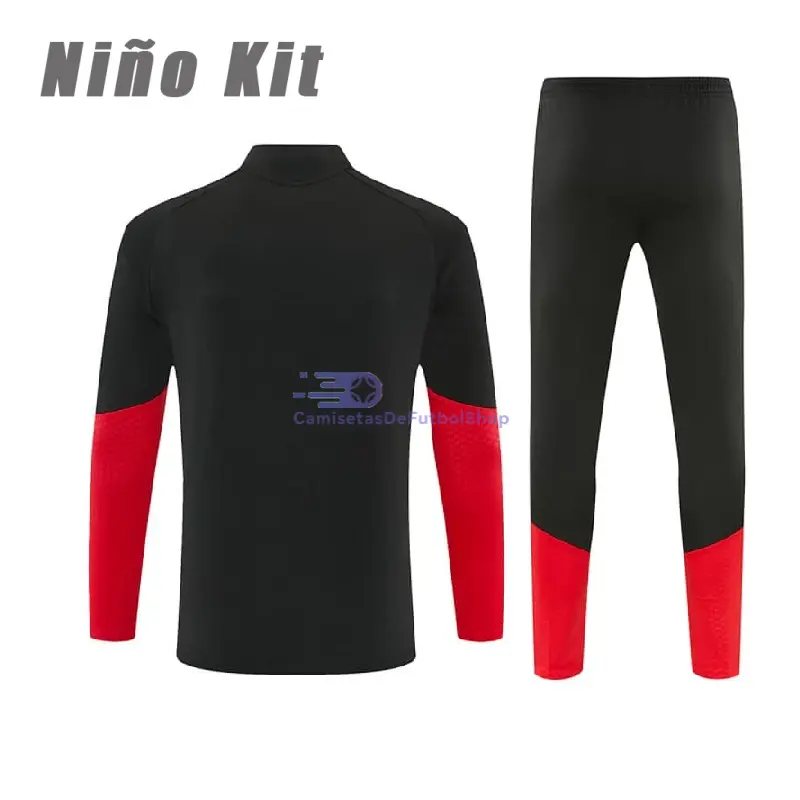 Sudadera de Entrenamiento Alemania 2026 Niño Kit Negro