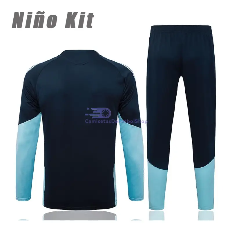 Sudadera de Entrenamiento Argentina 2026 Niño Kit Azul Marino