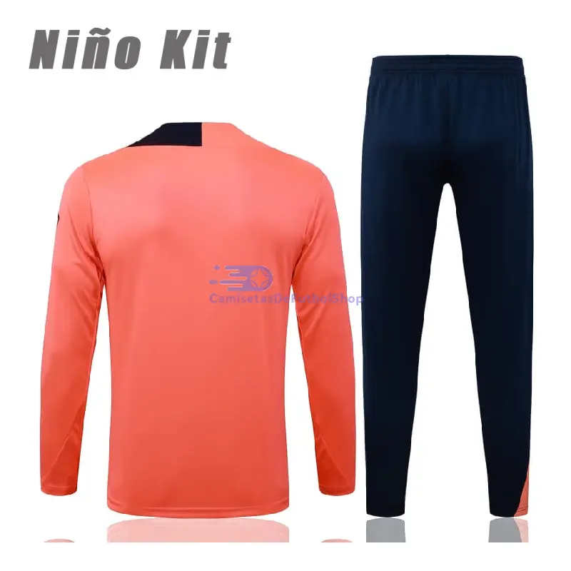 Sudadera De Entrenamiento Barcelona 2025/2026 Niño Kit Naranja