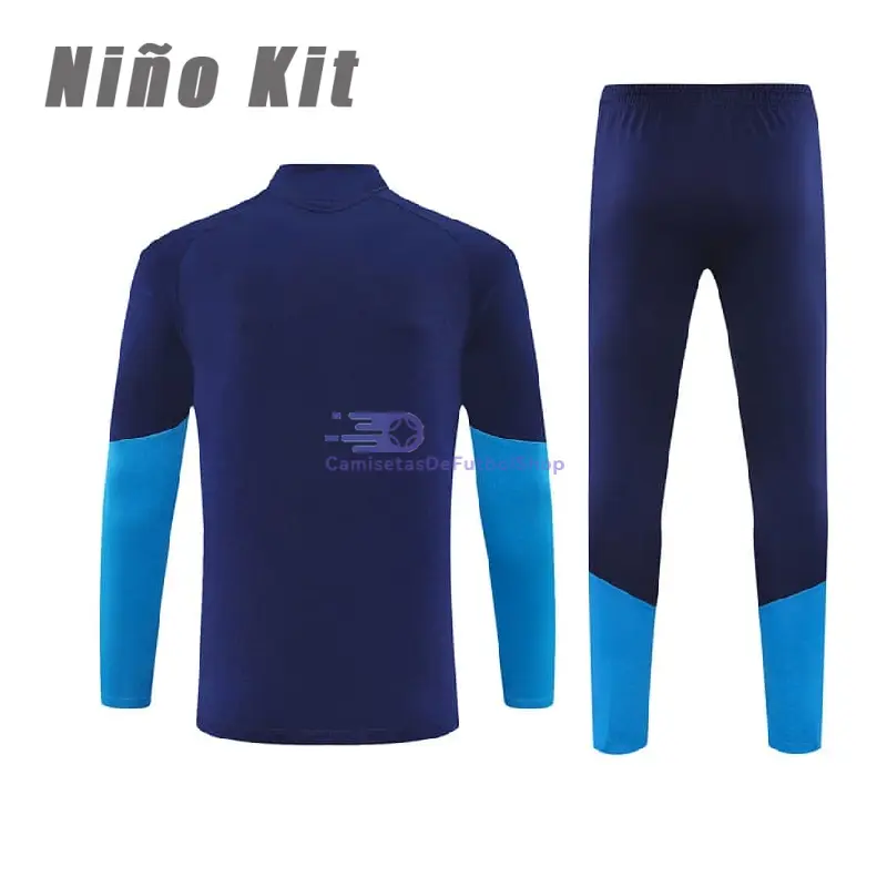 Sudadera de Entrenamiento España 2026 Niño Kit Azul Oscuro