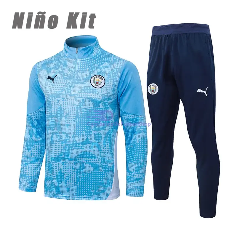 Sudadera De Entrenamiento Manchester City 2025/2026 Niño Azul Claro
