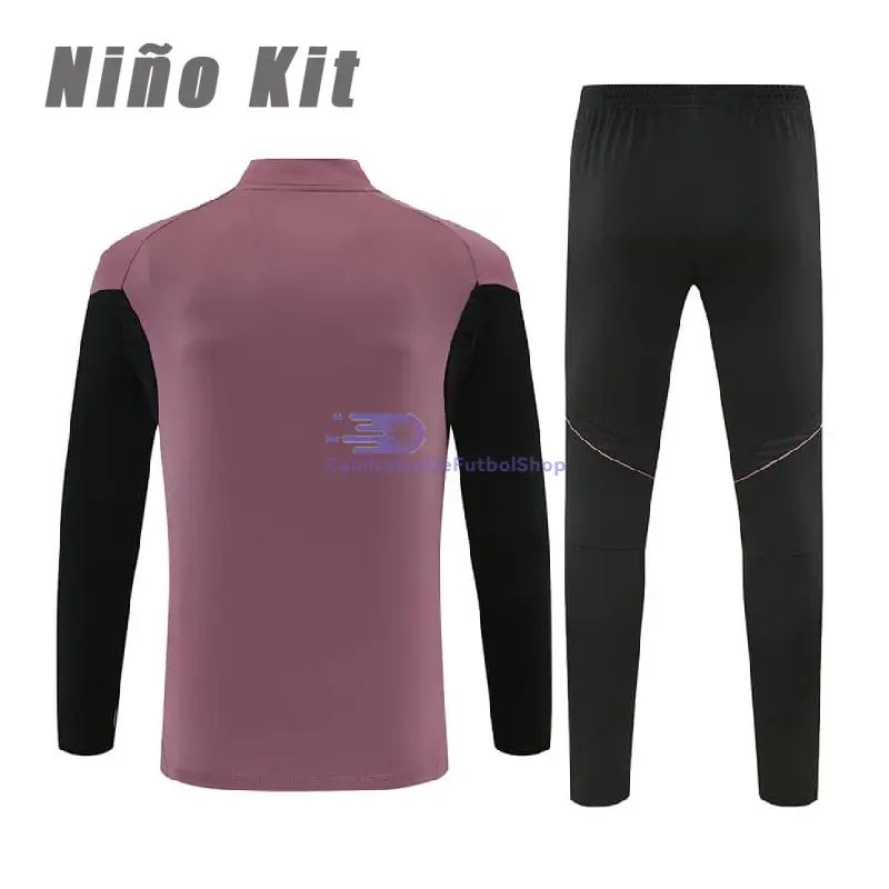Sudadera De Entrenamiento Real Madrid 2025/2026 Niño Kit Rosa Apagado