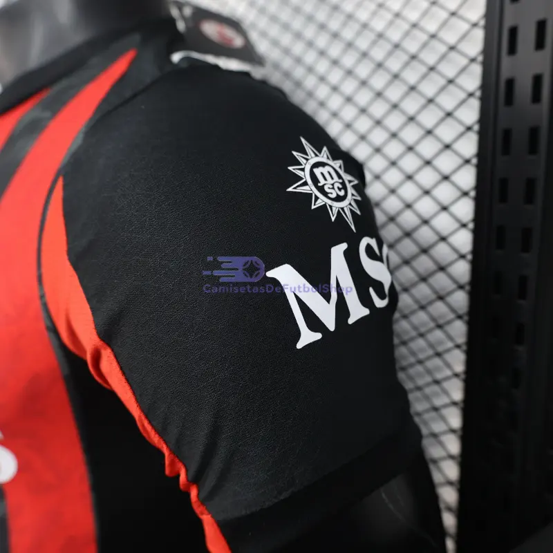 Camiseta AC Milan 2025/2026 1ª Equipación Rojo/Negro (EDICIÓN JUGADOR)