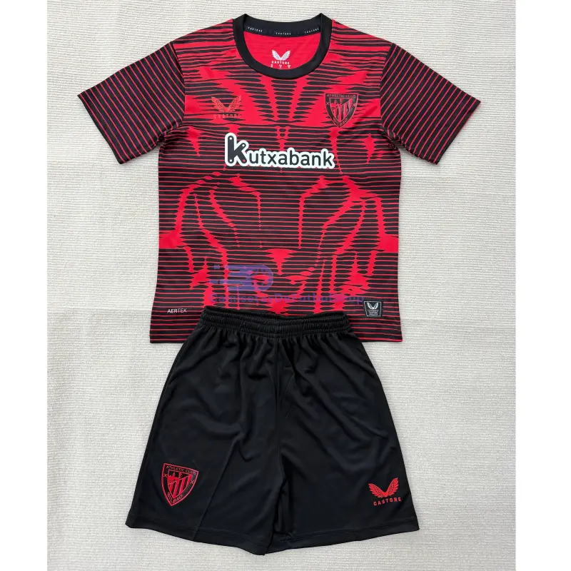 Camiseta Athletic de Bilbao 2025/2026 4ª Equipación Rojo Niño Kit