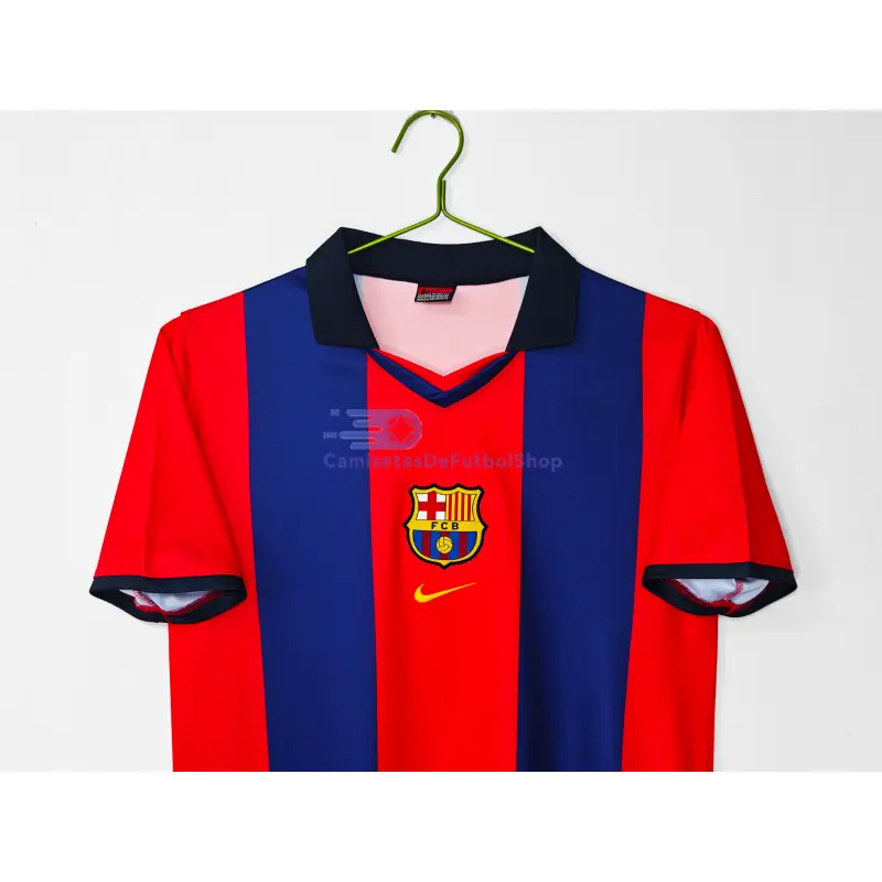 Camiseta Barcelona 1998/99 1ª Equipación Retro Naranja/Azul
