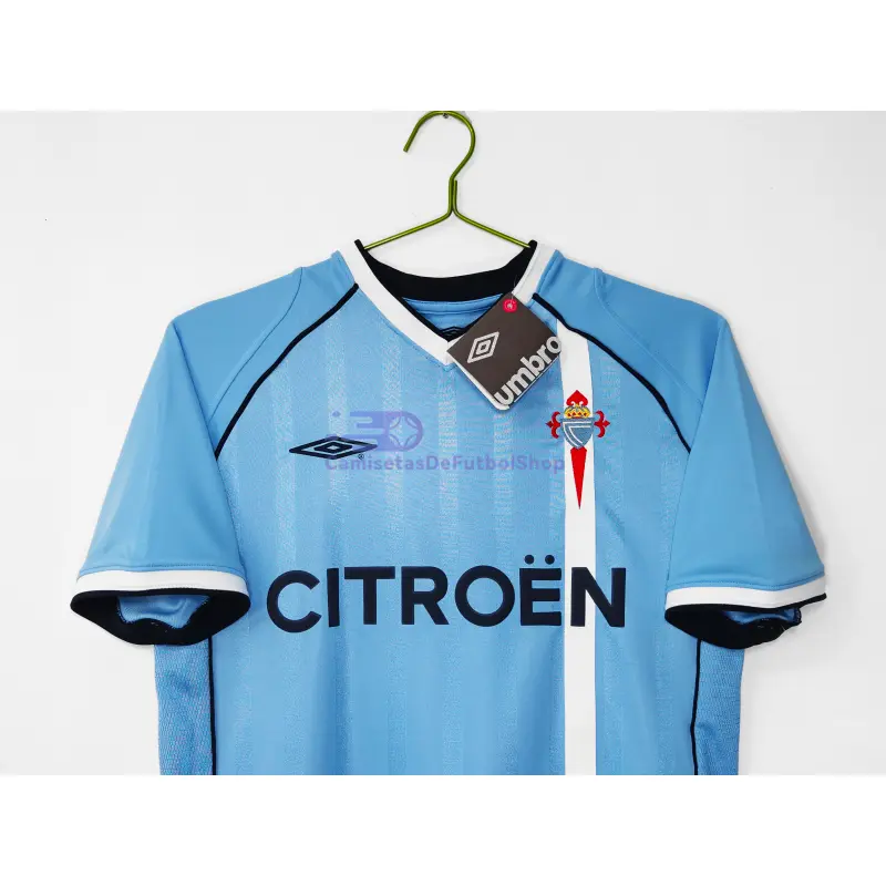 Camiseta Celta De Vigo  2001/02 1ª Equipación Retro Azul Claro