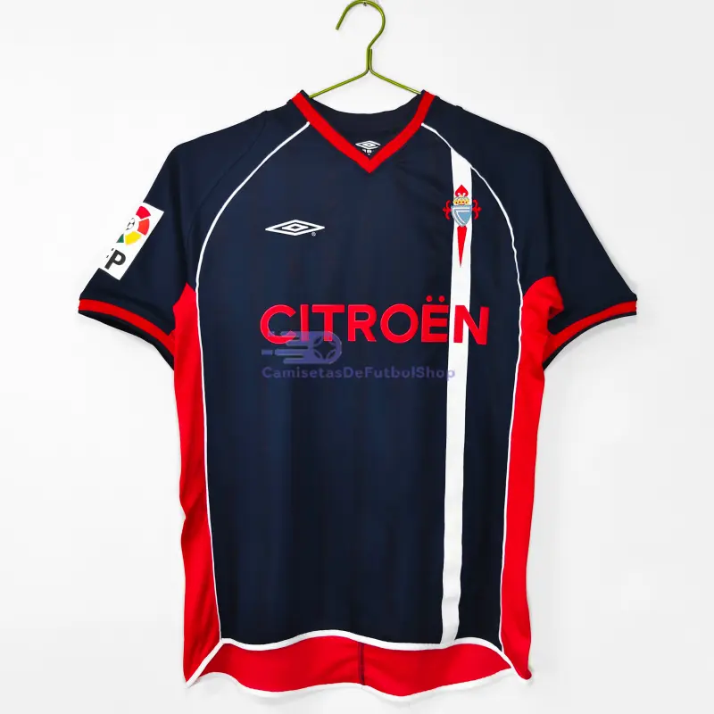 Camiseta Celta De Vigo 2001/02 2ª Equipación Retro Azul Oscuro