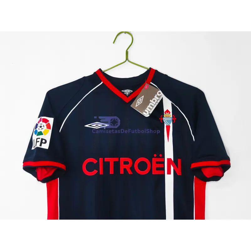 Camiseta Celta De Vigo 2001/02 2ª Equipación Retro Azul Oscuro