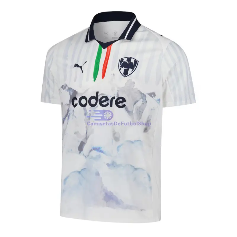 Camiseta Monterrey 2025/2026 2ª Equipación Club World Cup Blanco (EDICIÓN JUGADOR)