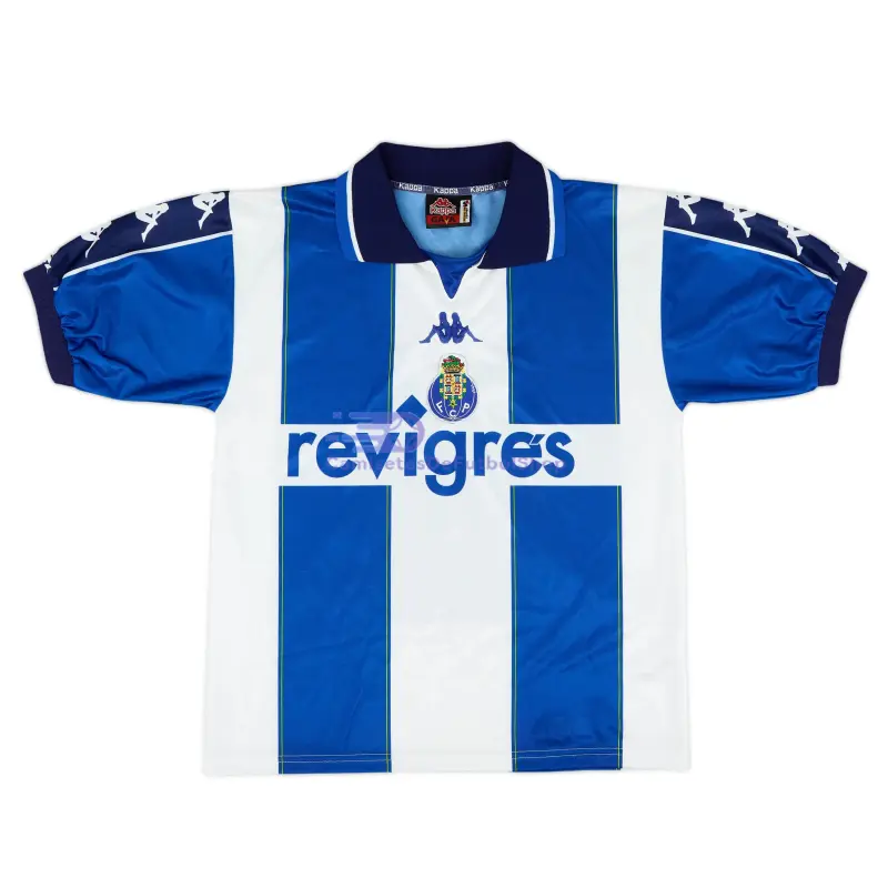 Camiseta Porto 1999/00 1ª Equipación Retro Blanco/Azul