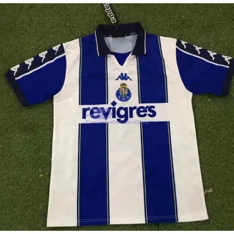 Camiseta Porto 1999/00 1ª Equipación Retro Blanco/Azul