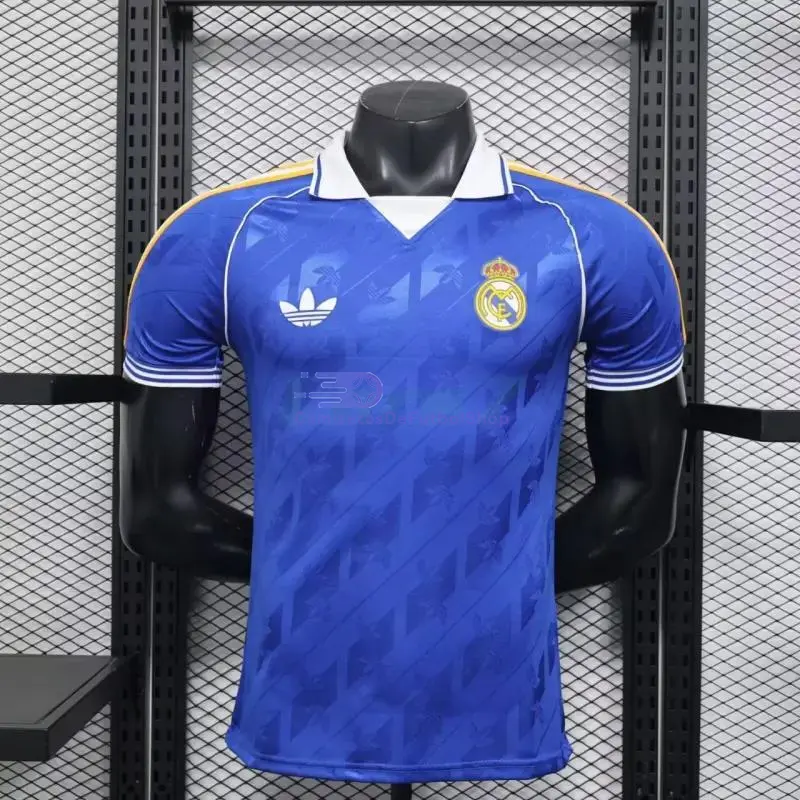 Camiseta Real Madrid 2025/26 Azul Marino Versión Retro (EDICIÓN JUGADOR）