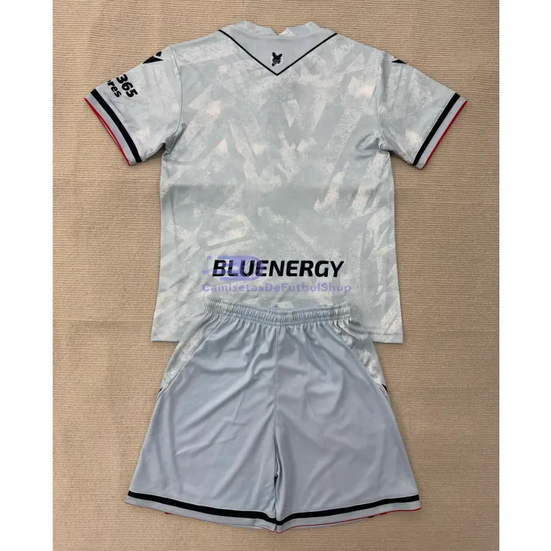 Camiseta Udinese Calcio 2025/2026 2ª Equipación Azul Cielo Niño Kit