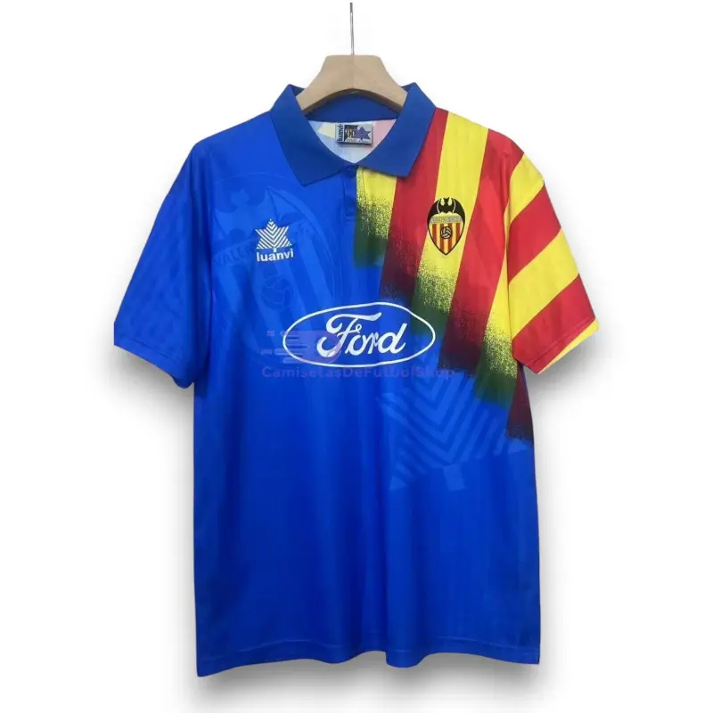 Camiseta Valencia 2ª Equipación Retro 1995/96 Azul