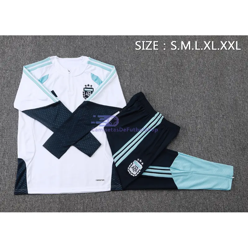 Sudadera de Entrenamiento Argentina 2026 Kit Blanco