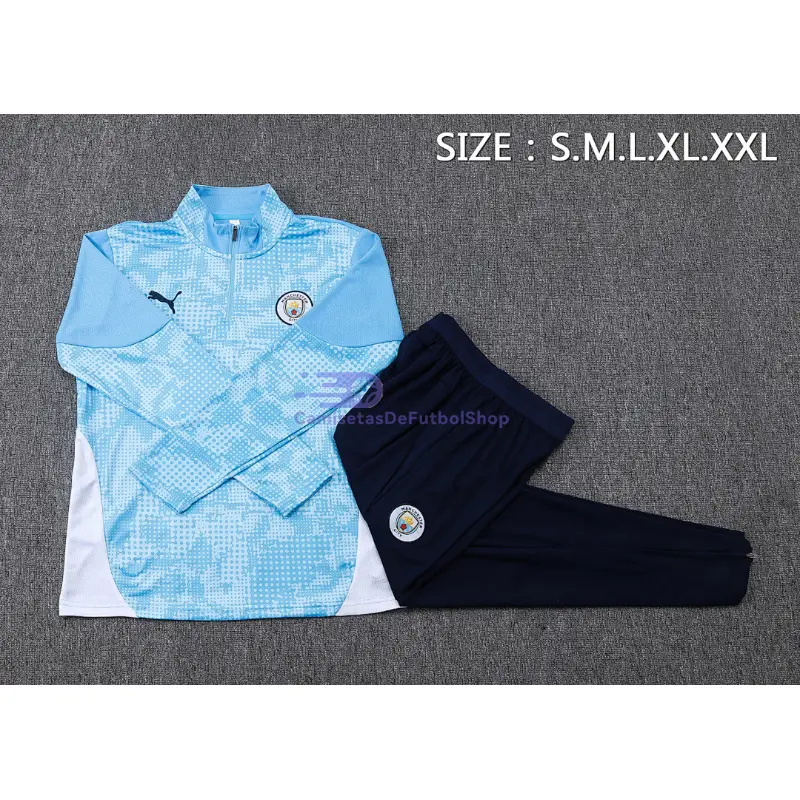Sudadera De Entrenamiento Manchester City 2025/2026 Kit Azul Claro con Estampado