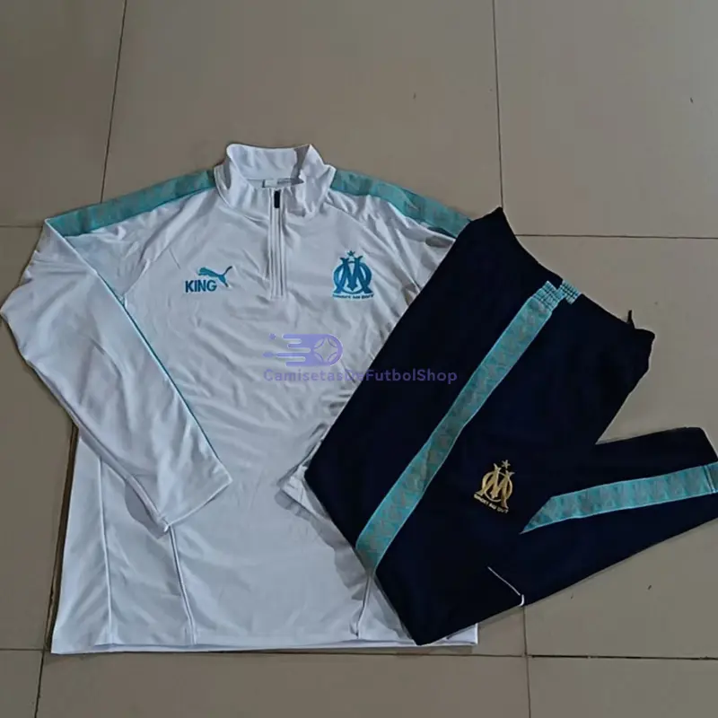 Sudadera De Entrenamiento Marsella Blanco/Verde 2025/2026 