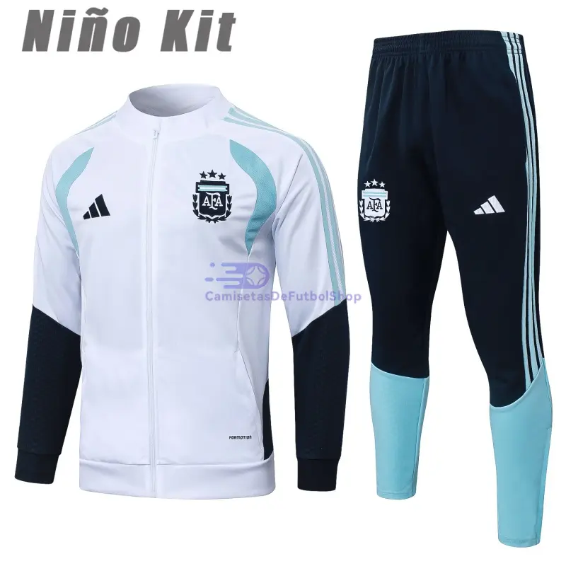 Chandal Argentina 2026 Niño Blanco