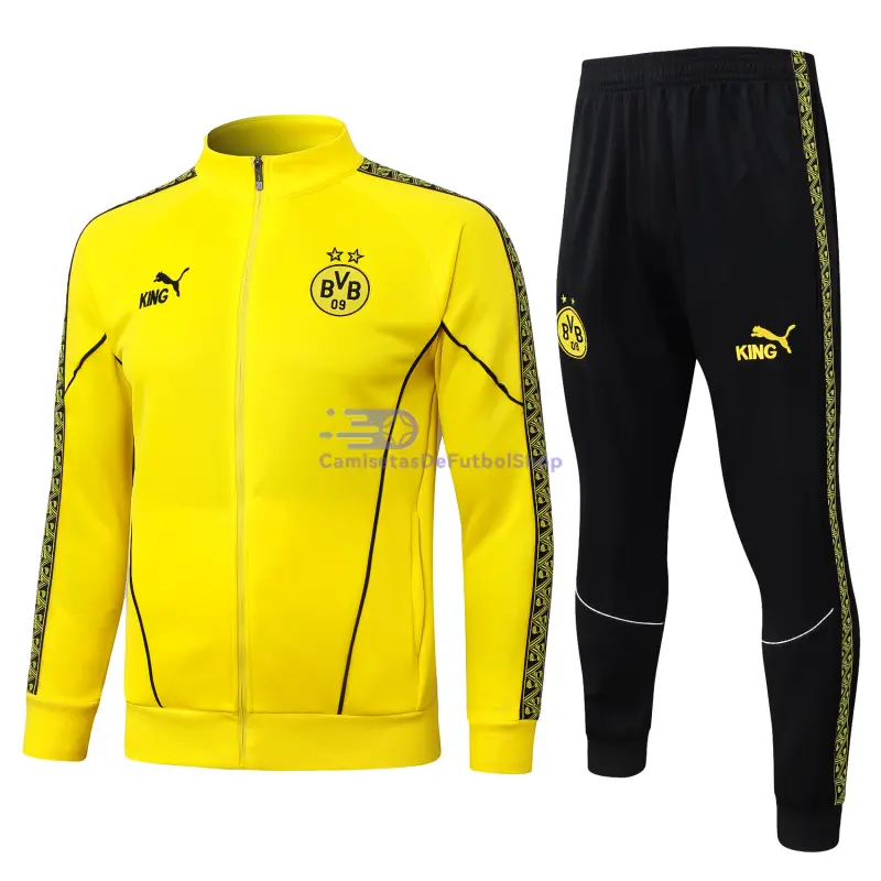 Chandal Borussia Dortmund 2025/2026 Amarillo con Estampado en Manga