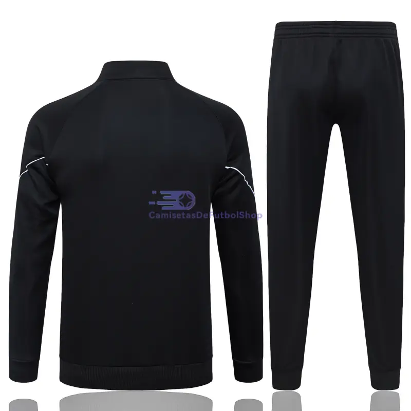 Chandal Manchester City 2025/2026 Negro con Estampado en Manga