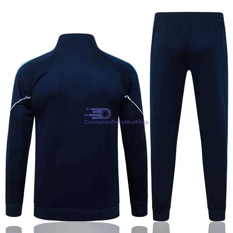 Chandal Olympique Marsella 2025/2026 Azul Marino con Estampado en Manga
