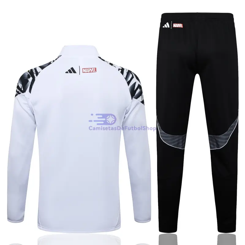 Chandal Real Madrid 2025/2026 Blanco con Estamapdo de Marvel