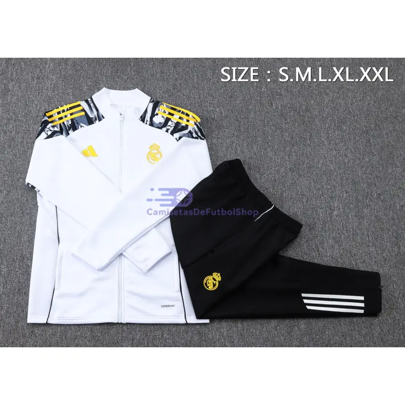 Chandal Real Madrid 2025/2026 Blanco con Estamapdo de Marvel