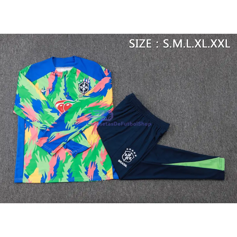 Sudadera De Entrenamiento Brasil 2026 Kit Multicolor con Estampado