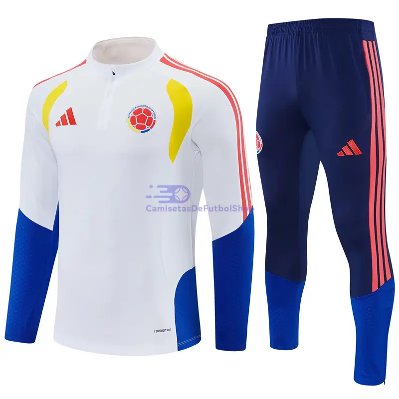 Sudadera de Entrenamiento Colombia 2026 Kit Blanco