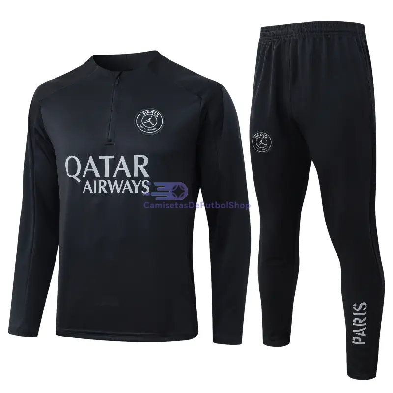 Sudadera De Entrenamiento PSG x Jordan 2025/2026 Kit Negro