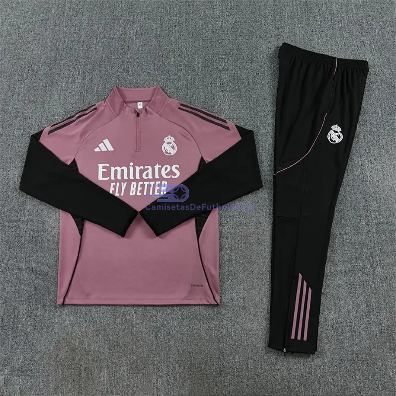 Sudadera De Entrenamiento Real Madrid 2025/2026 Kit Rosa Apagado