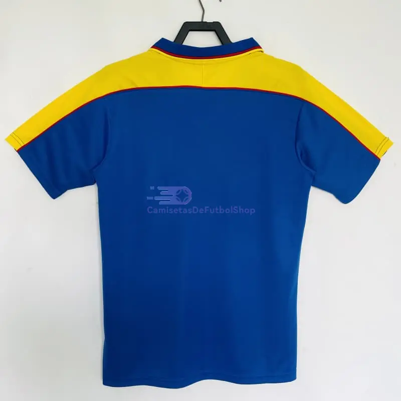 Camiseta Colombia 1998 2ª Equipación Retro Azul/Amarillo