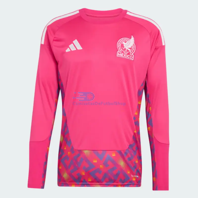 Camiseta de Portero México Mundial 2026 1ª Equipación ML Rosa 