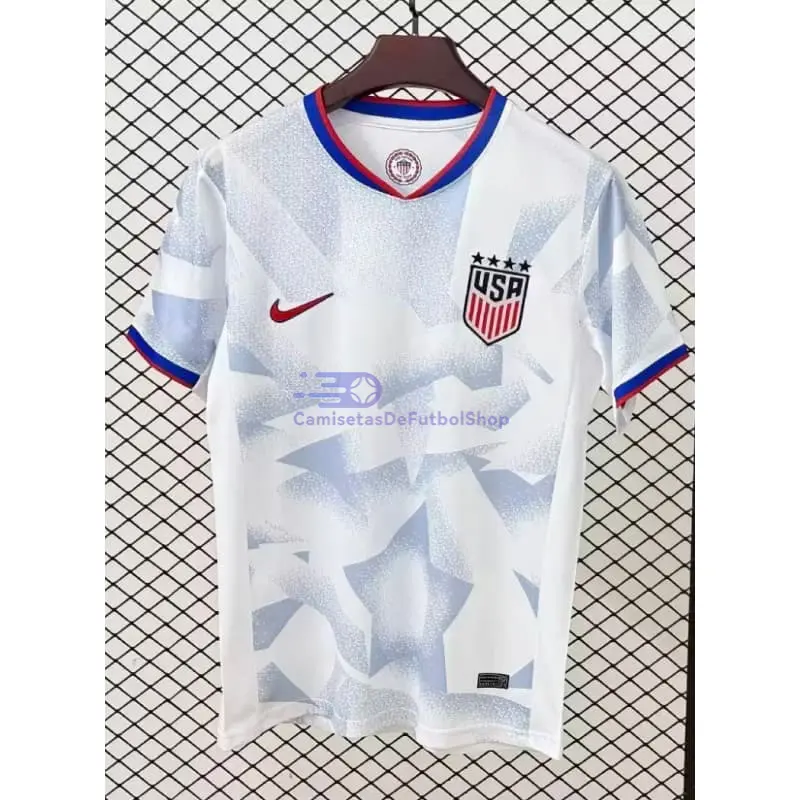 Camiseta EE.UU 2025 1ª Equipación la EURO Femenina Blanco