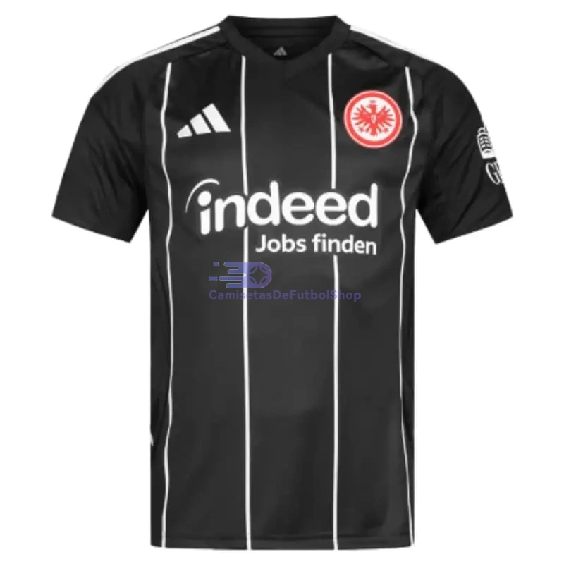 Camiseta Eintracht Fráncfort 2025/2026 Negro/Blanco Edición UCL