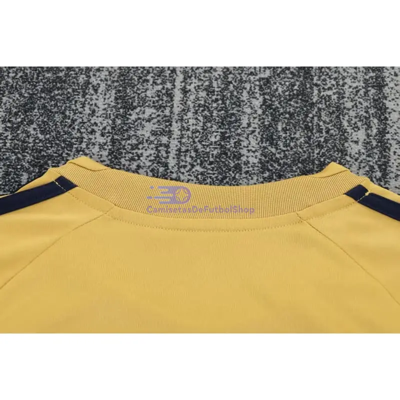 Camiseta España 2008 2ª Equipación Retro Amarillo Niño Kit