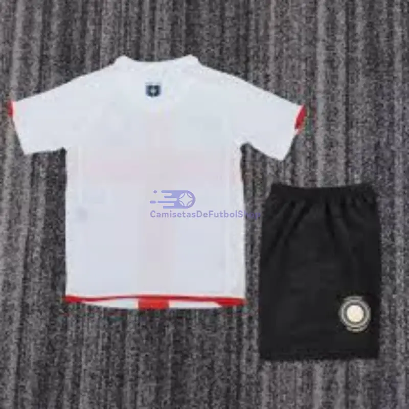 Camiseta Inter de Milan 2007/2008 2ª Equipación Retro Blanco/Rojo Niño Kit