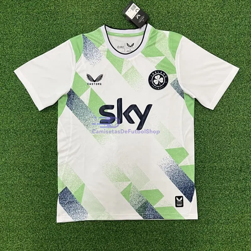 Camiseta Irland 2026 2ª Equipación Mundial Blanco/Verde Claro