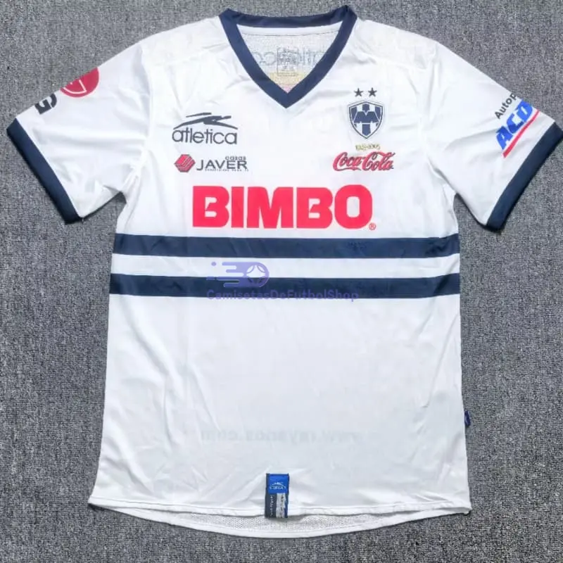 Camiseta Monterrey 2005/2006 1ª Equipación Retro Blanco/Azul Marino
