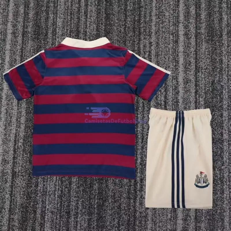 Camiseta Newcastle United 1995/1997 2ª Equipación Retro Rojo/Azul Niño Kit