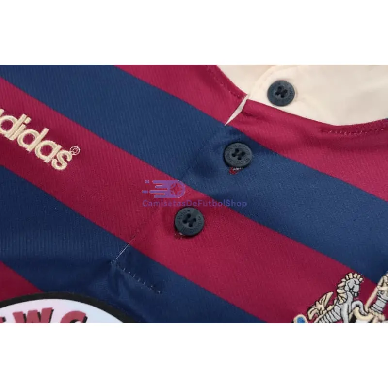 Camiseta Newcastle United 1995/1997 2ª Equipación Retro Rojo/Azul Niño Kit