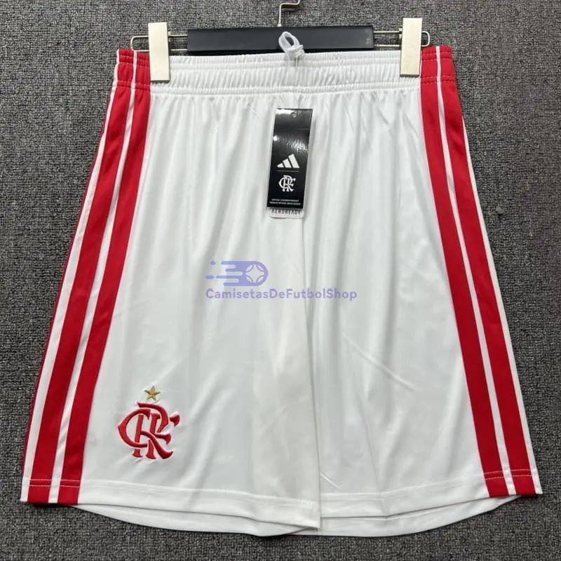 Pantalón Corto Flamengo 2026/2027 1ª Equipación Blanco/Rojo