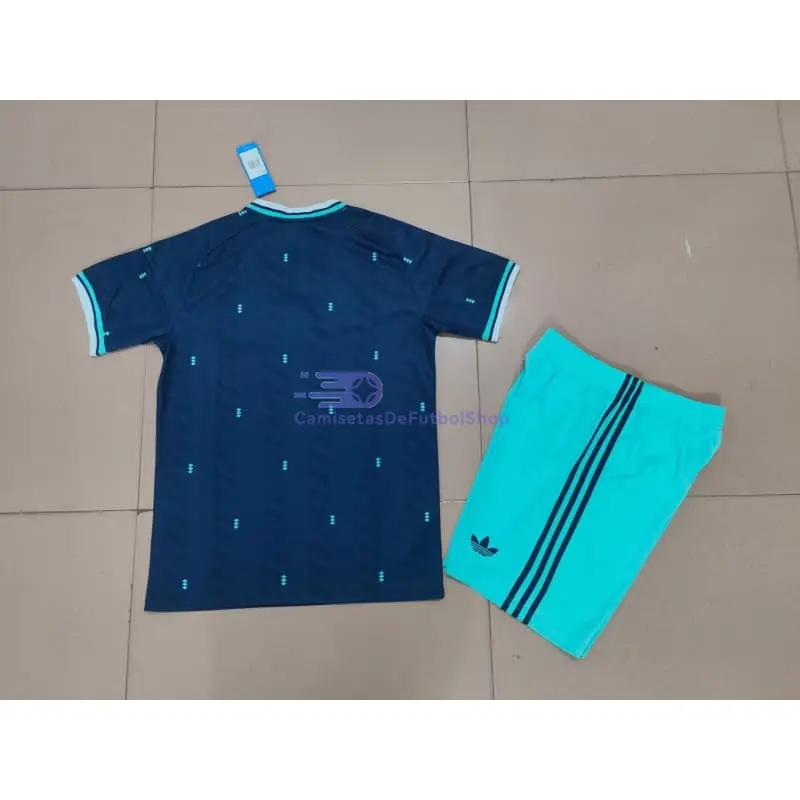 Camiseta Alemania Mundial 2026 2ª Equipación Azul Niño Kit